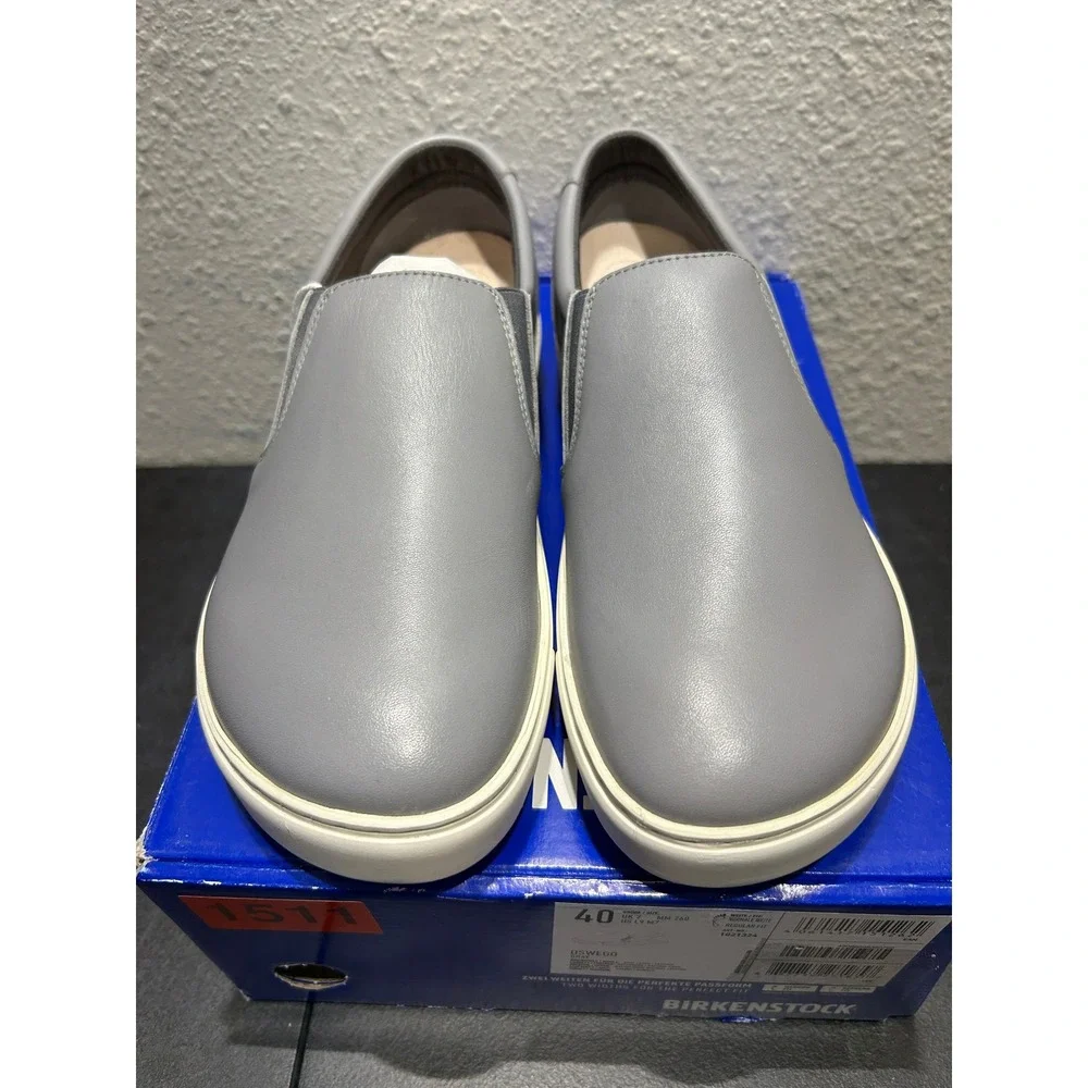 Birkenstock Oswego Leather Gray EU 40 US L9 M7 Unisex